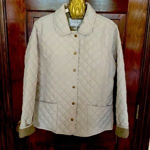 Women Quilted light Jacket in Beige , L